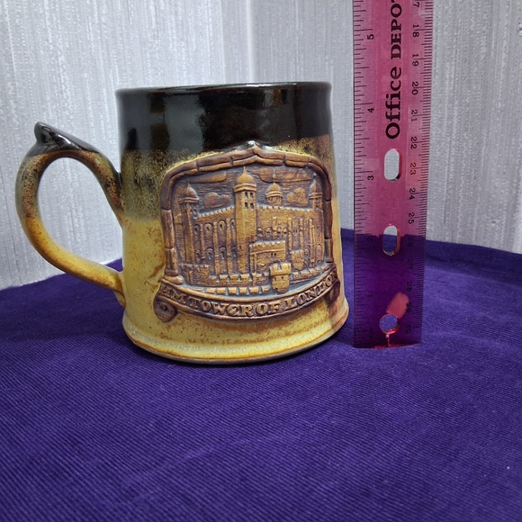 Vintage Stonebridge Pottery Tower Of London Mug England Handmade Coffee Tea Beer - Picture 8 of 9